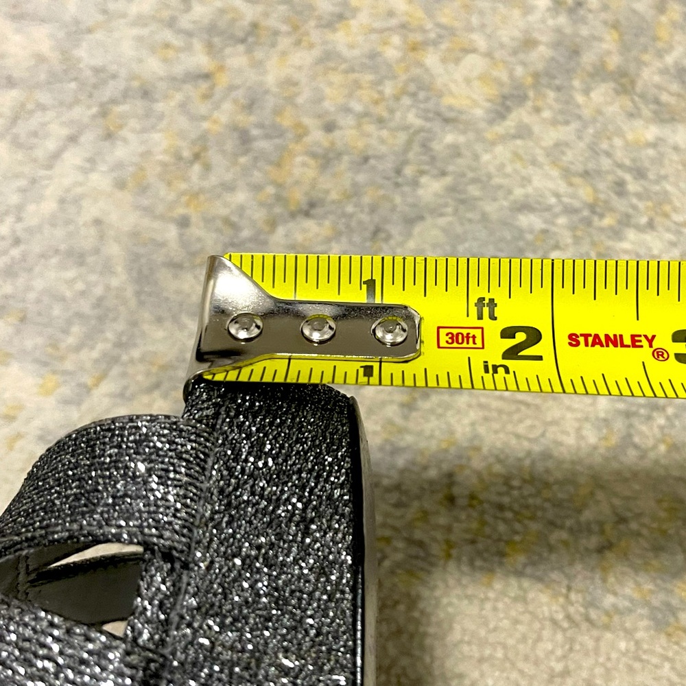 EUC Nina Senora Gunmetal High Heels In Glittery Silver With 5 Inches Heels - Picture 10 of 13